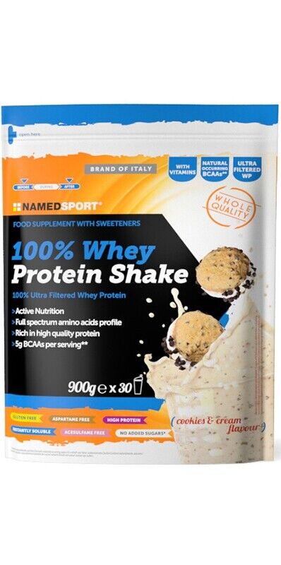 Named Sport 100% Whey Protein Shake Cookies & Cream, 900 g