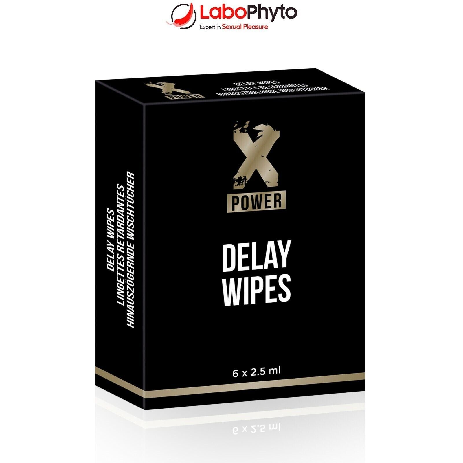 LaboPhyto uomo RITARDA eiaculazione PRECOCE premature ejaculation 6 DELAY WIPES