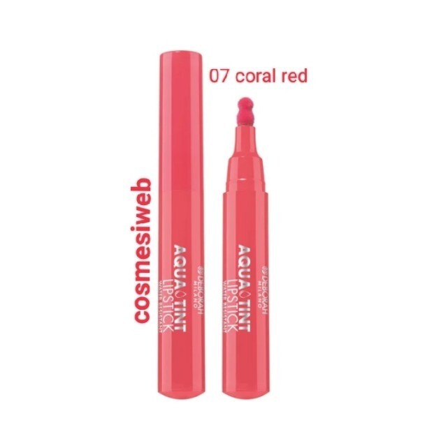 DEBORAH AQUA TINT LIPSTICK 07 CORAL RED