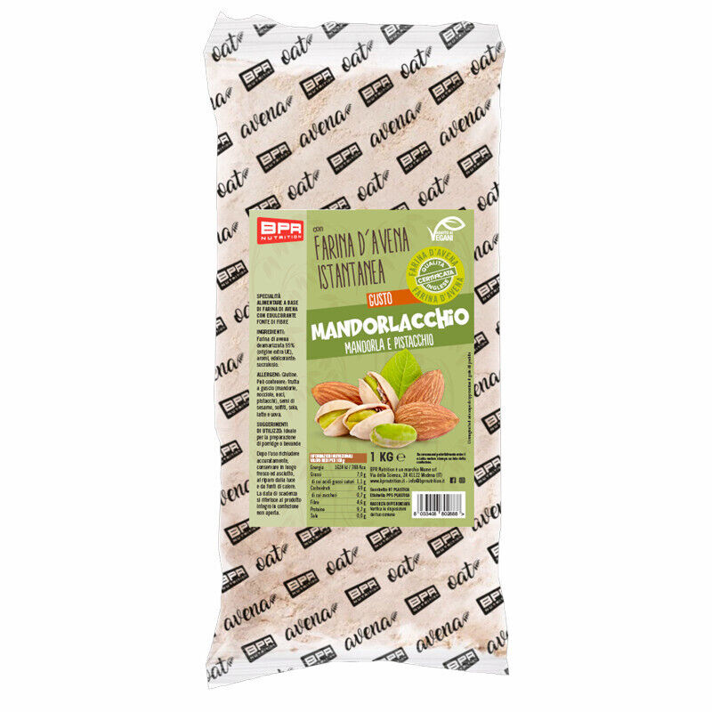 BPR NUTRITION Farina d'avena 1kg gusto MANDORLACCHIO