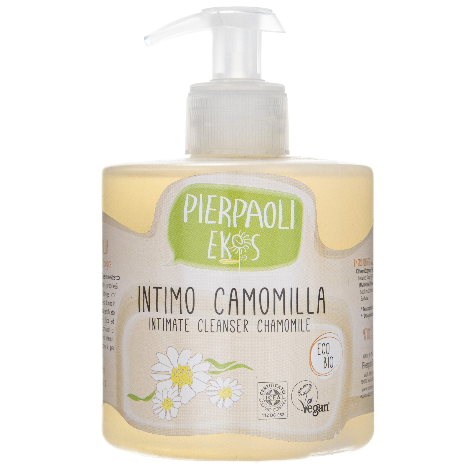 Lozione per l'igiene intima Pierpaoli con estratto camomilla biologica, 350