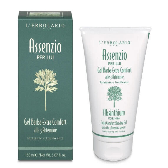 Assenzio per Lui Gel Barba Rasatura Idratante Tonificante 150ml L'Erbolario