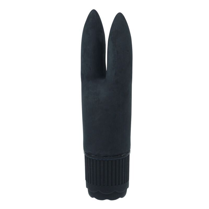 Vibratore vaginale doppio stimolatore clitoride nero in silicone sex toy donna n