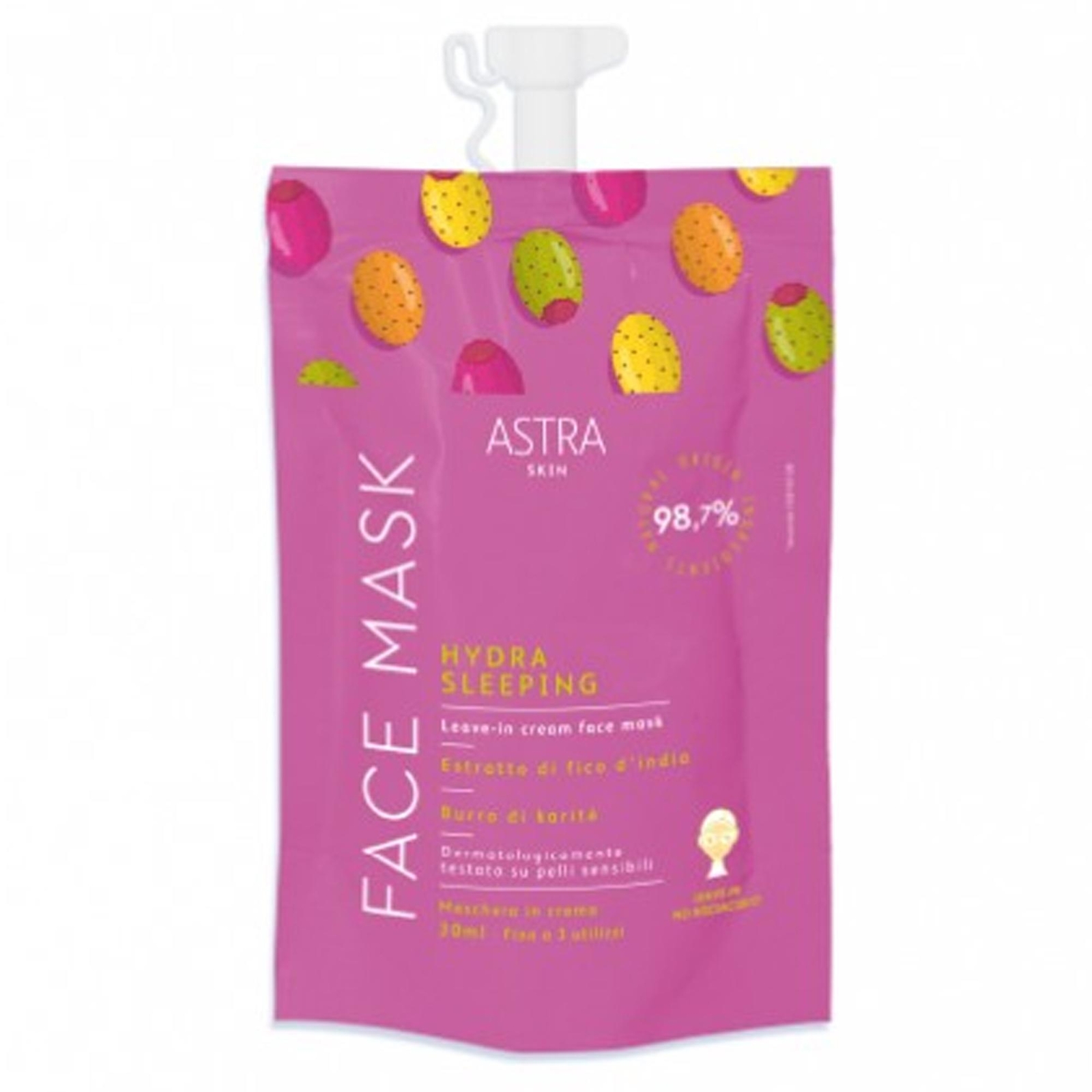 ASTRA SKIN MASCHERA VISO HYDRA SLEEPING LEAVE-IN IDRATANTE NOTTURNA 30ML