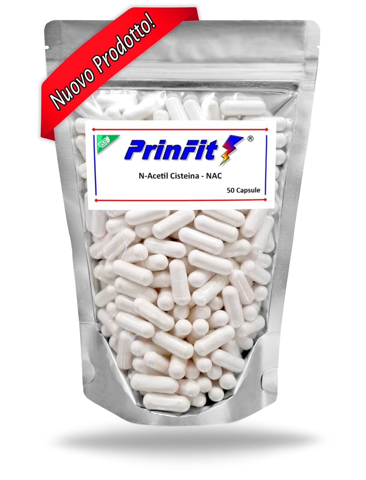 50 Capsule NAC - N-Acetil Cisteina Polvere - Integratore Alimentare Glutatione