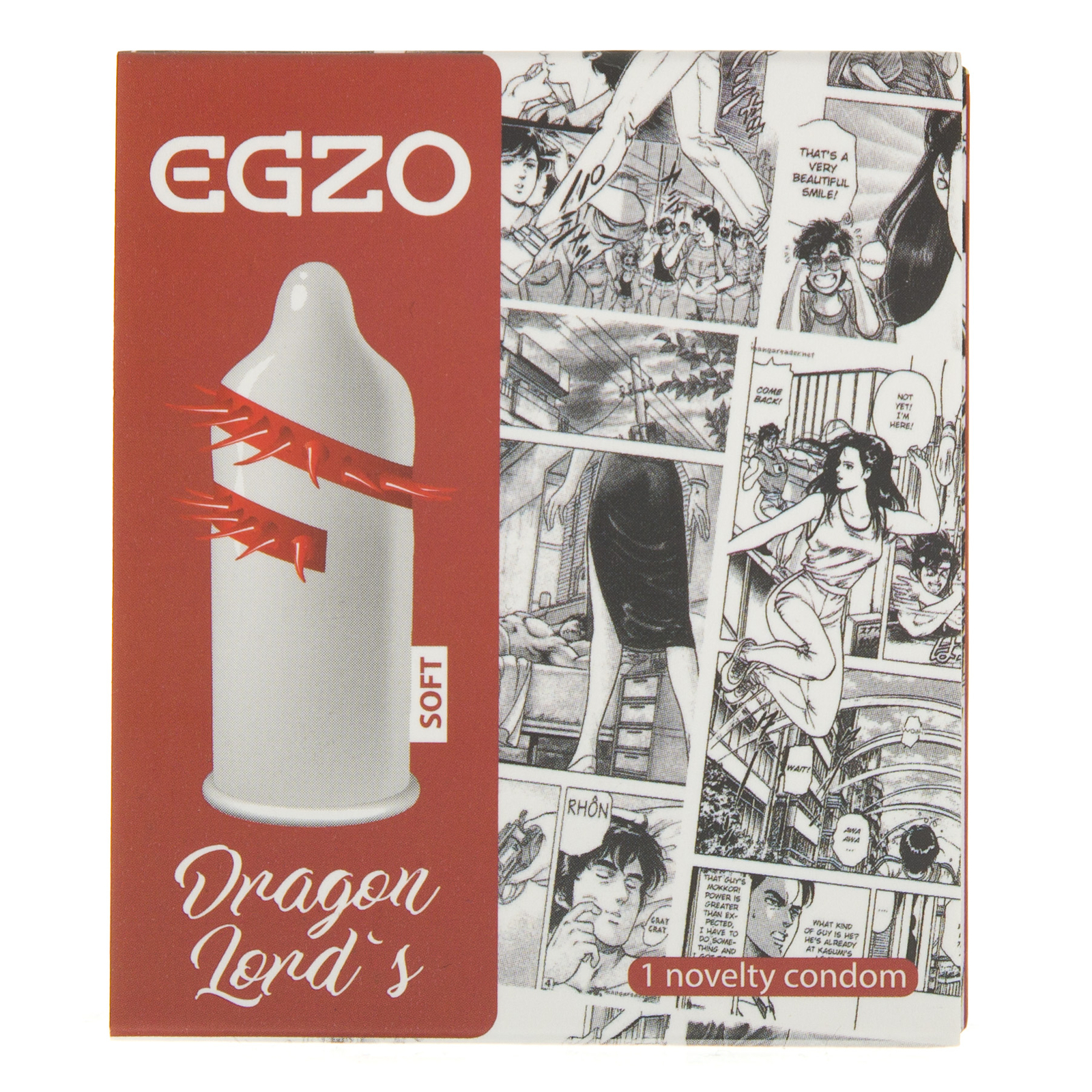Preservativo Egzo Dragon Lord con linguette morbide, 1 pezzo
