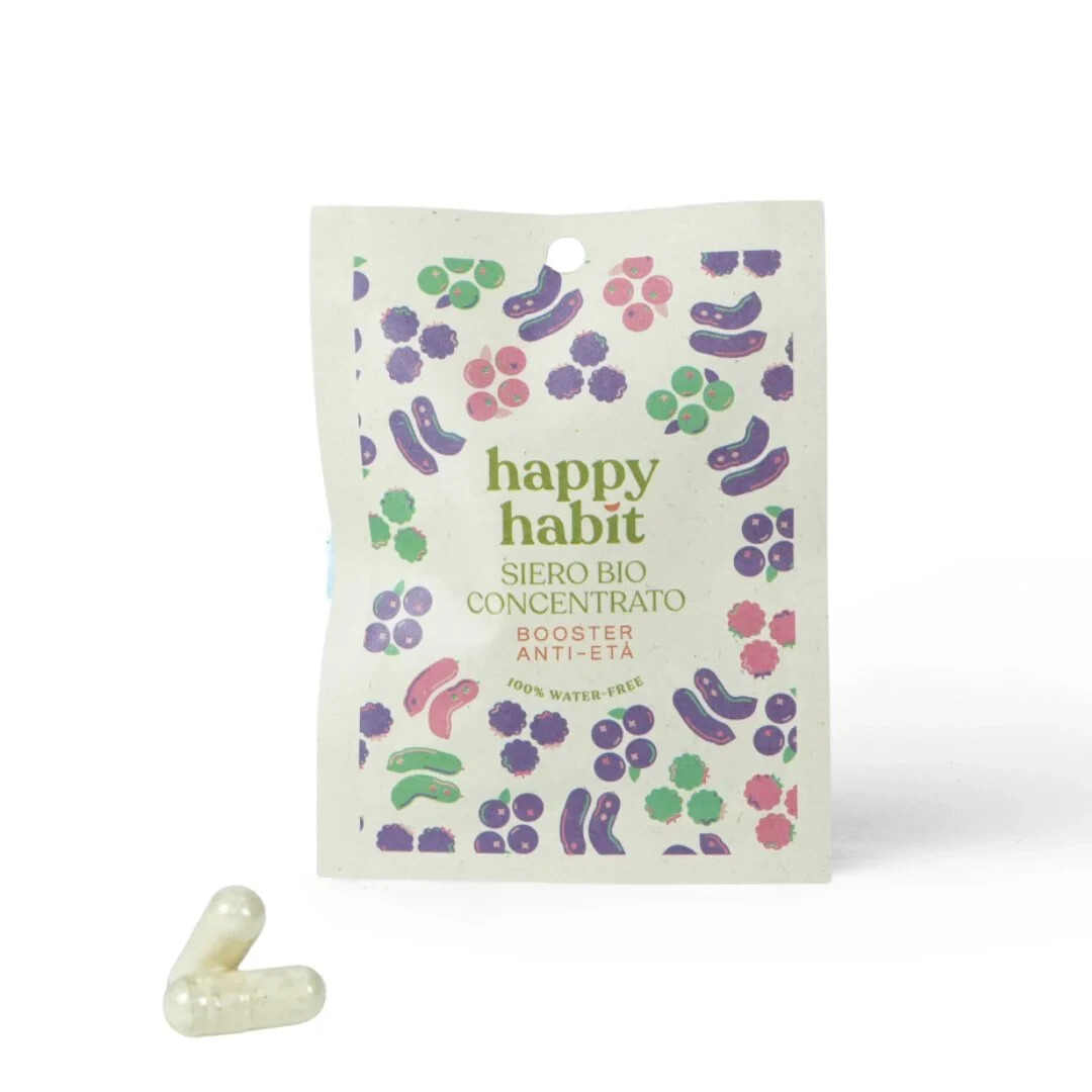 Happy Habit Siero Viso Booster Anti-Età trattamento viso 2 Capsule Vegan
