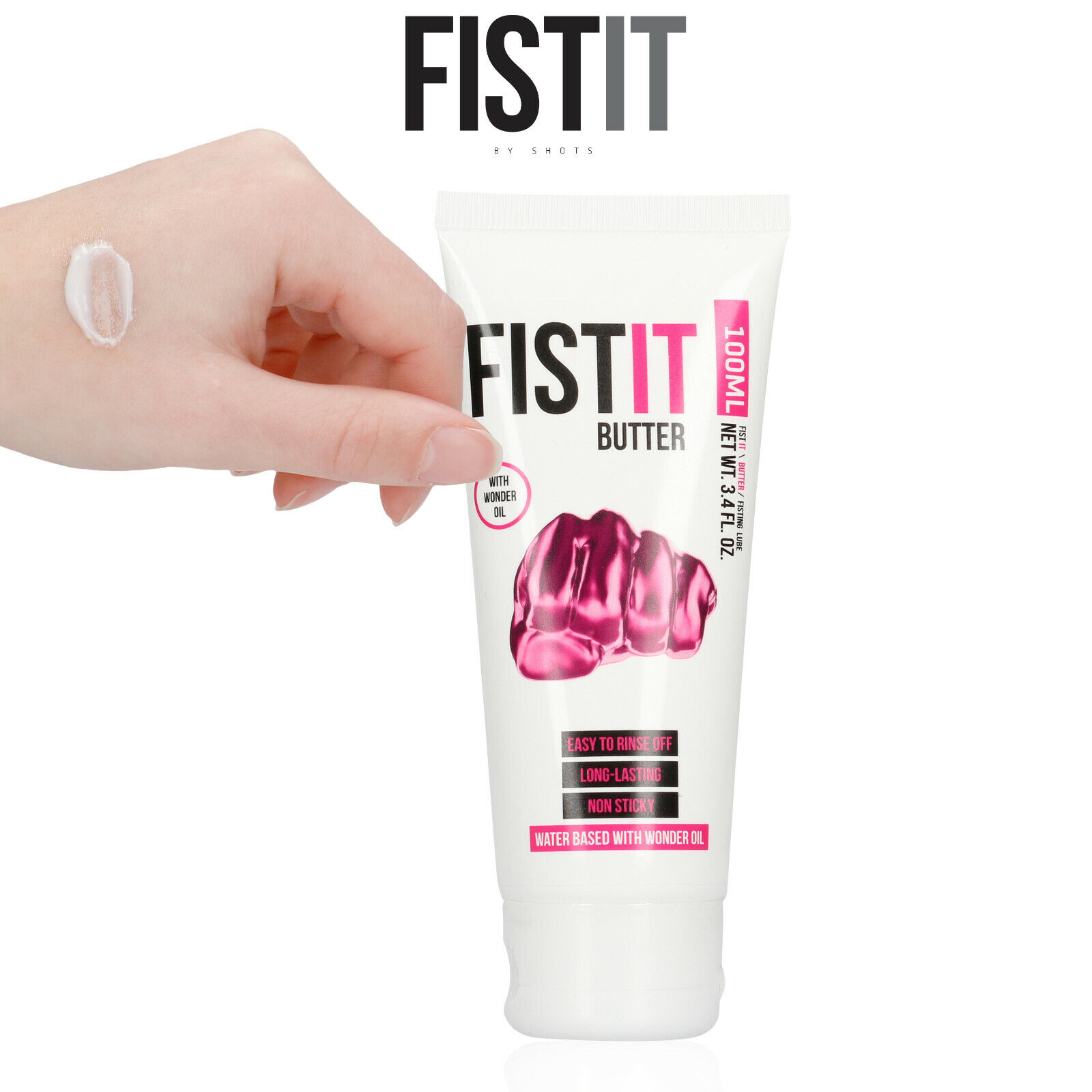 Fist It Lubrificante con Olio BUTTER Fisting Lube Lubricant Water Based with Oil
