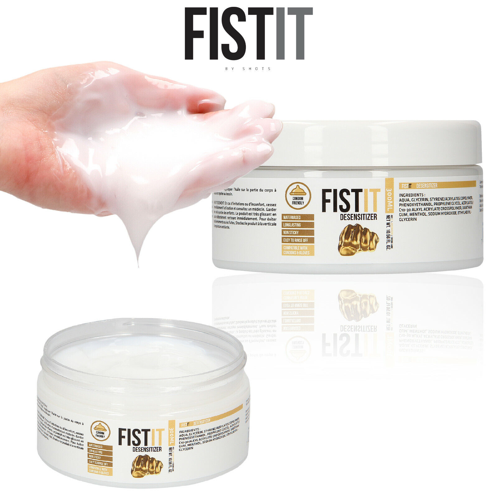 Fist It Lubricant 300ml Numbing Water Based Lubrificante Base Acqua Paralizzante
