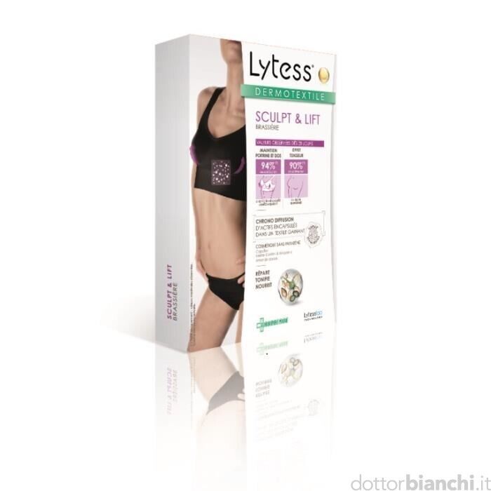 Lytess Dermotextile Sculpt&amp;Lift Reggiseno Lift Up Colore Nero Taglia XXL