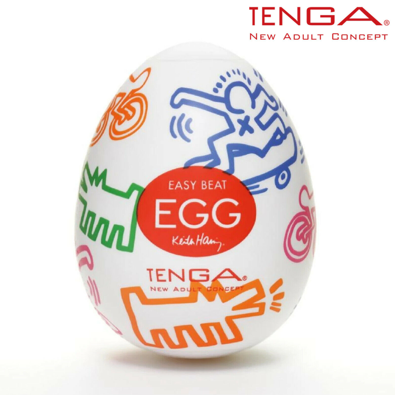 Tenga Egg Keith Haring Street - Adult Toy for Penis Massager - Fits All Size TPE