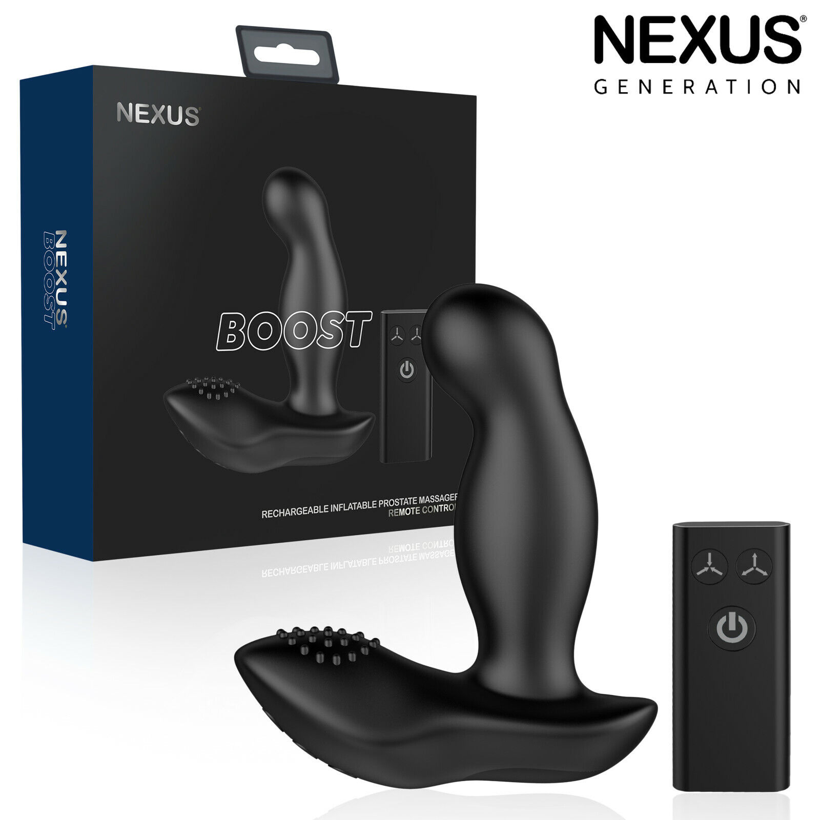 Nexus BOOST ANAL PLUG anale remote control INFLATABLE prostate P SPOT MASSAGER