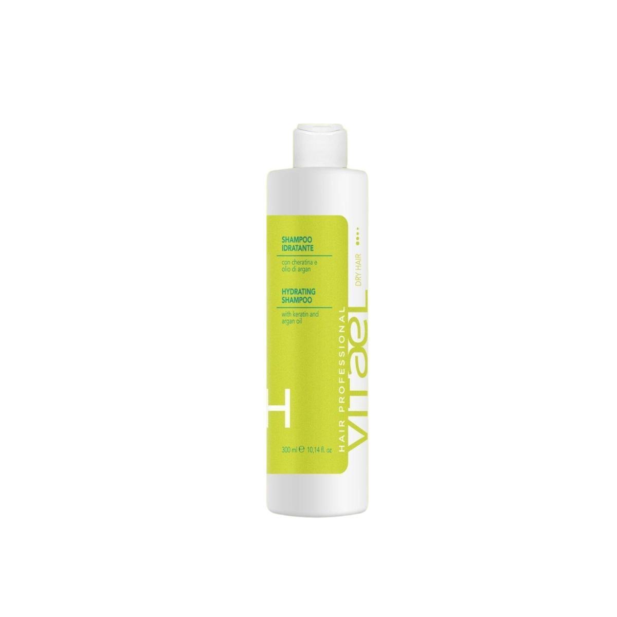 Vitael Hair Professional - Shampoo Idratante Capelli Cheratina Olio Argan 300 ml