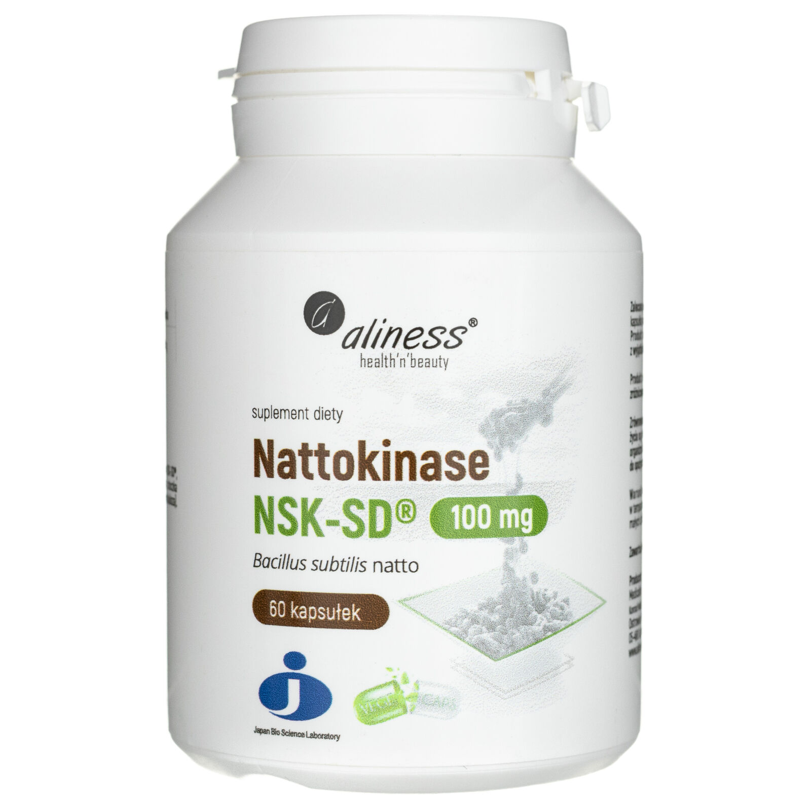 Aliness Nattokinase NSK-SD® 100 mg, 60 capsule