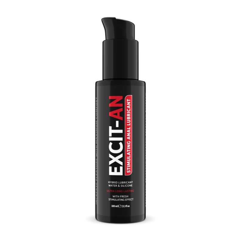 LUBRIFICANTE ANALE INTIMO AL SILICONE E ACQUA IBRIDO STIMOLANTE EXCIT-AN 100 ML