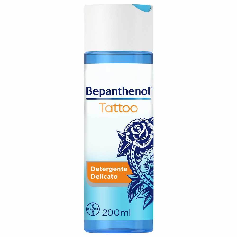 Bepanthenol Tattoo Detergente Delicato per Tatuaggio con Pantenolo, 200ml