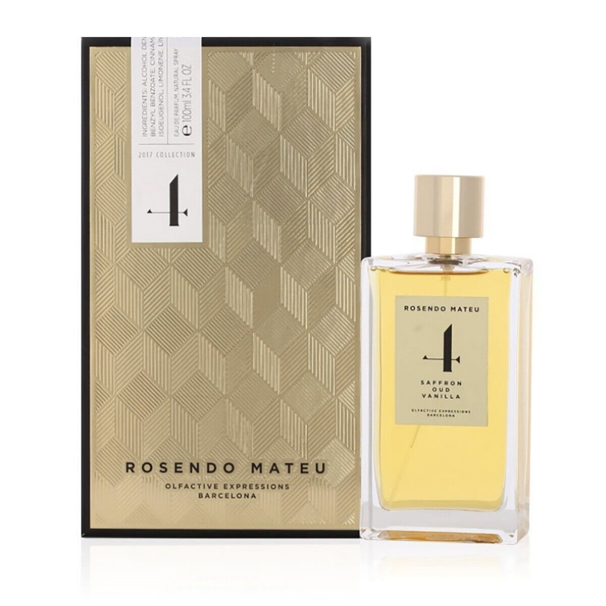 ROSENDO MATEU N°4 SAFFRON OUD VANILLA 100ML EAU DE PARFUM SPRAY