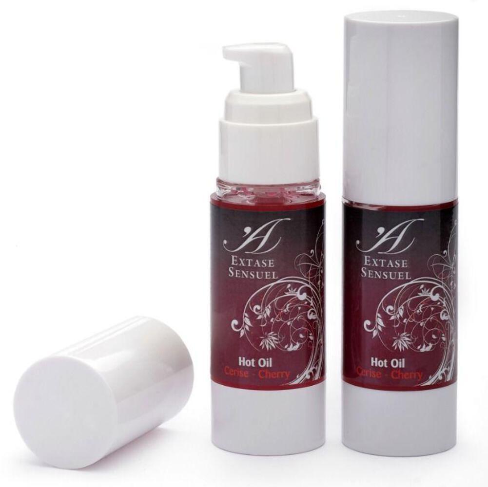 Extase Sensual Olio Calore Stimolante Ciliegia 30ml - Gel Massaggio Erogene
