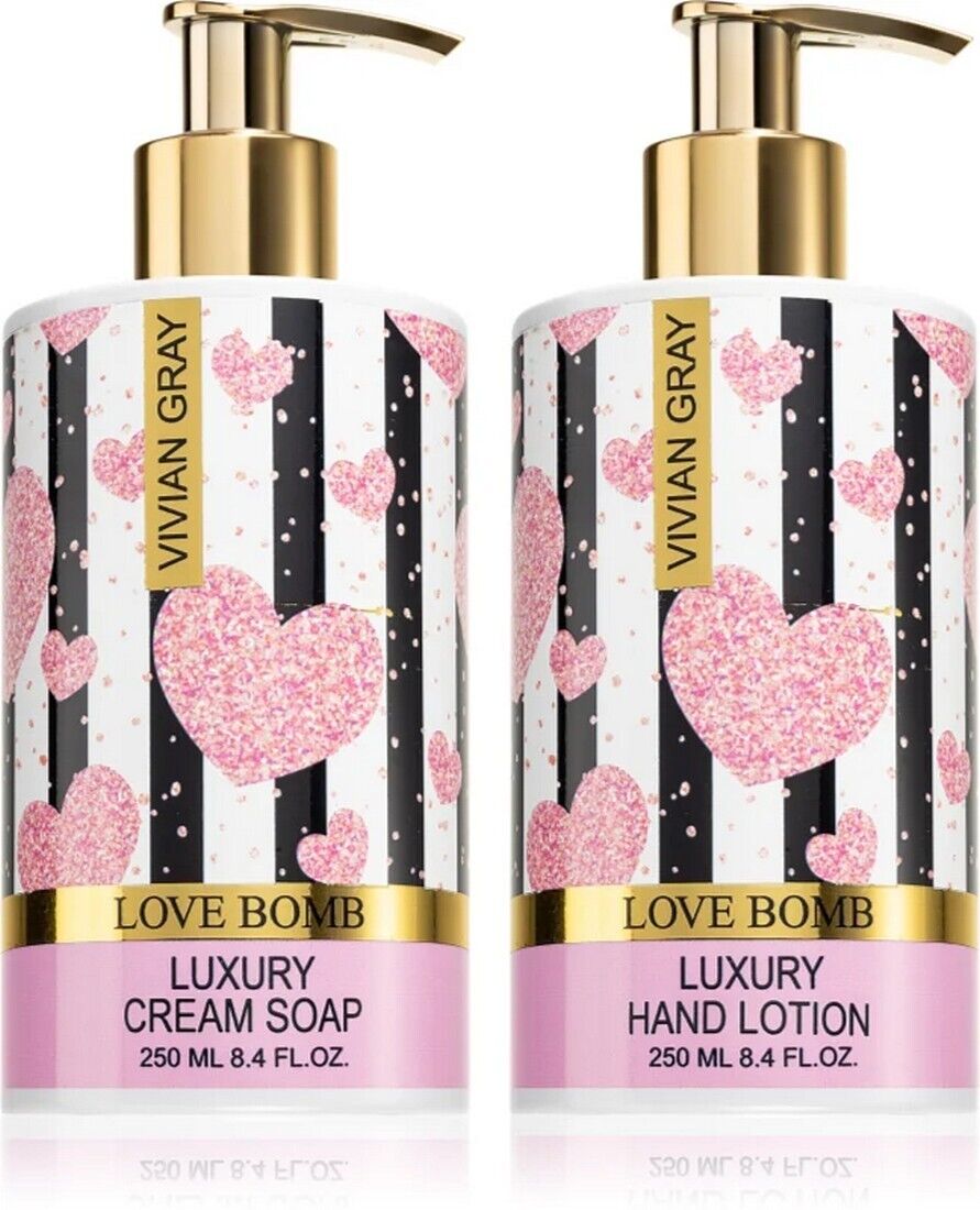 Confezione regalo per le mani - Love Bomb - Vivian Gray - cream soap & hand loti
