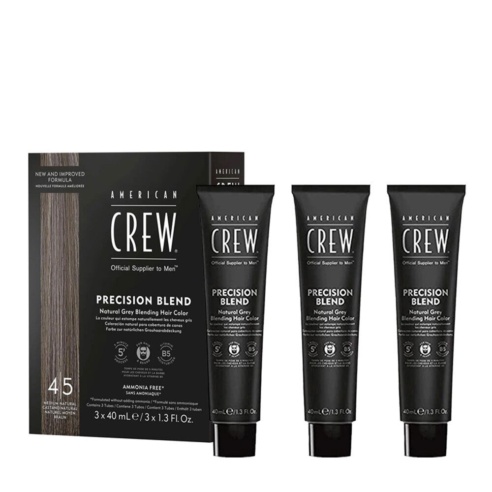 American Crew Precision Blend Naturale 3x40ml 4/5 - tinta capelli e  barba