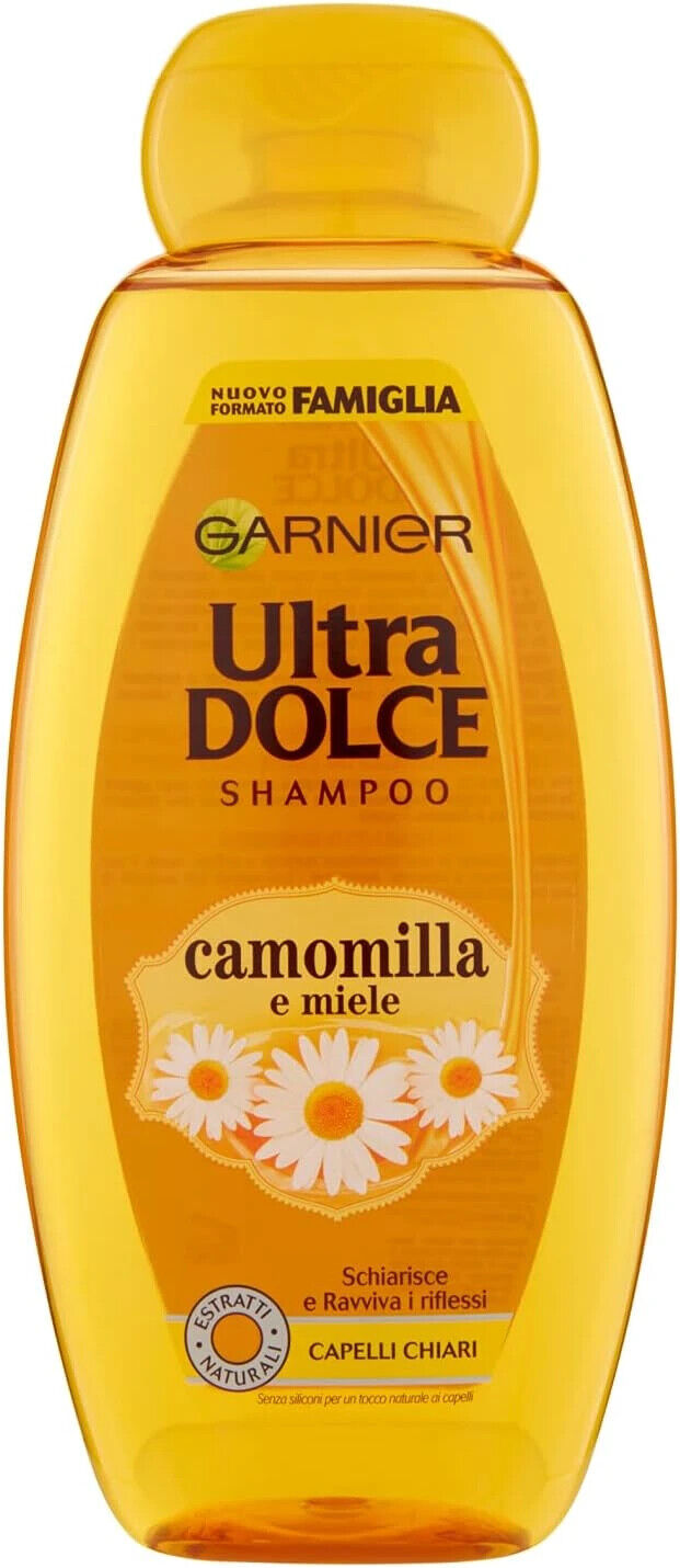 Garnier Shampoo Ultra Dolce Camomilla e Miele Shampoo per Capelli Chiari 600 ml