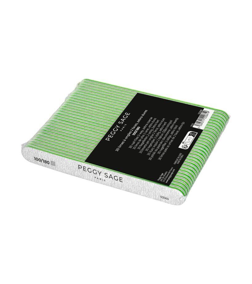 PEGGY SAGE 30 LIME PER UNGHIE LAVABILE ZEBRA 100/180 DOUBLE FACE EXTRA RESISTENT