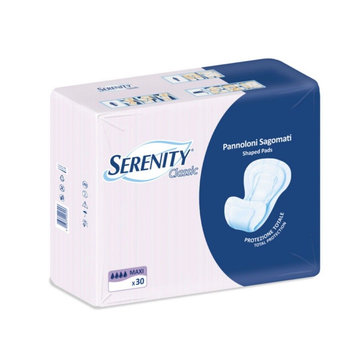 Pannoloni per incontinenza Serenity Classic Sagomato Maxi Serenity