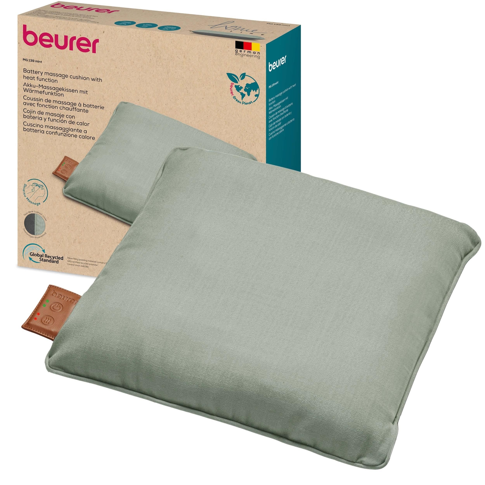 Beurer MG 139 Menta Cuscino Massaggiante 28W 10248-Beurer Massaggiatore