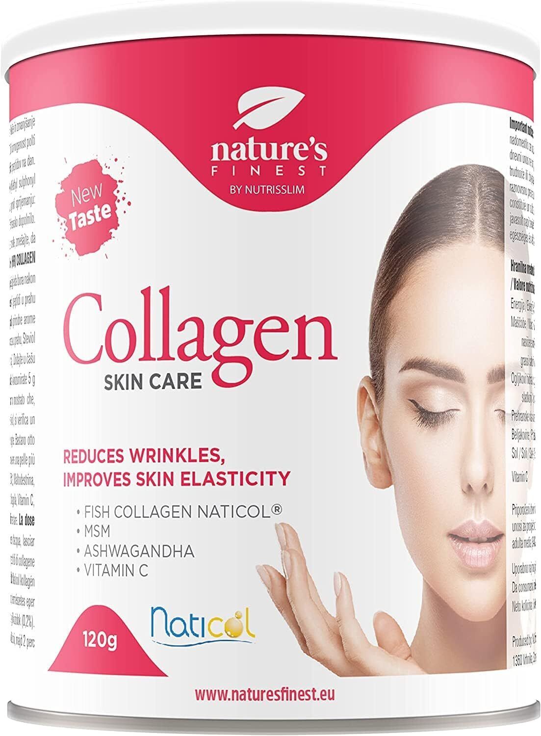 Nature's Finest Collagen SkinCare Collagene MSM Ashwagandha Vitamina C 120g