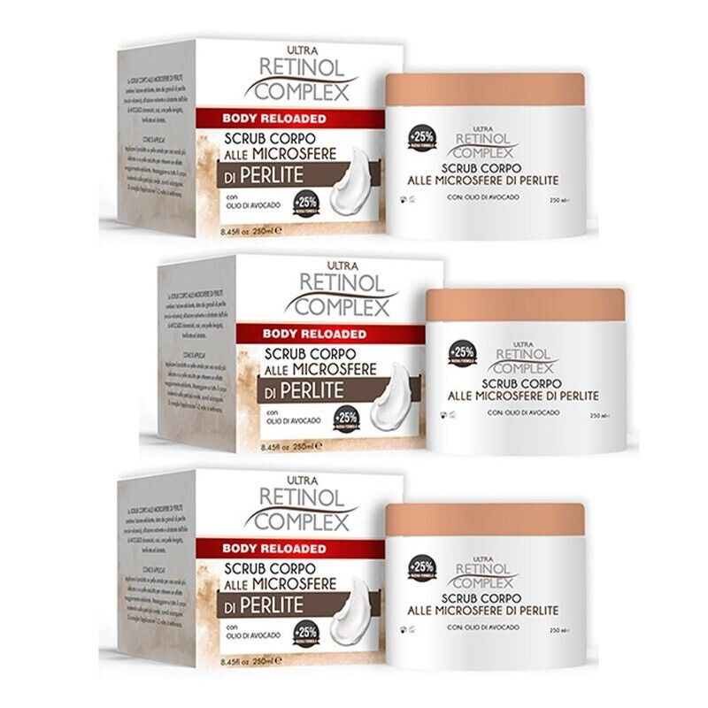 3pz ULTRA RETINOL COMPLEX BODY RELOADED Scrub Corpo Microsfere di Perlite 250ml