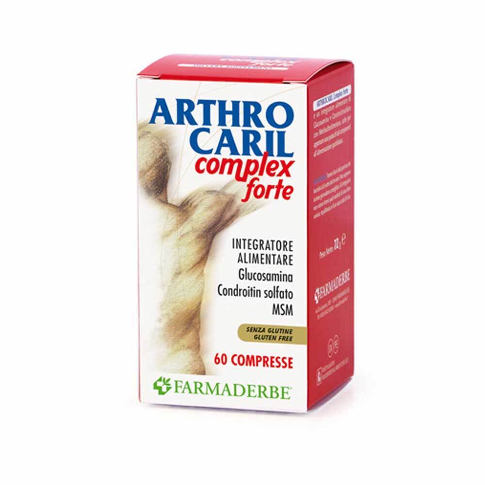 Farmaderbe ArthroCaril - Complex Forte Integratore Articolazioni, 60 Compresse