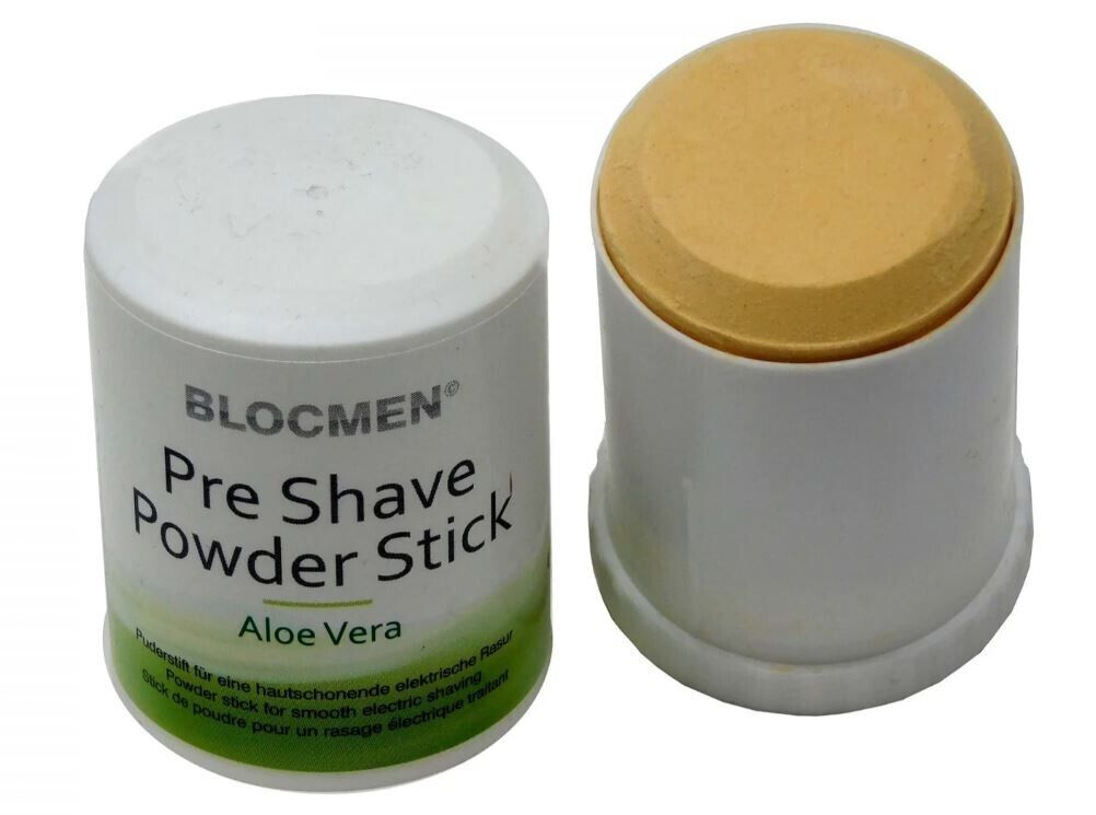 BLOCMEN Pre Shave Powder Stick Aloe Vera - Prebarba in polvere 60 grammi