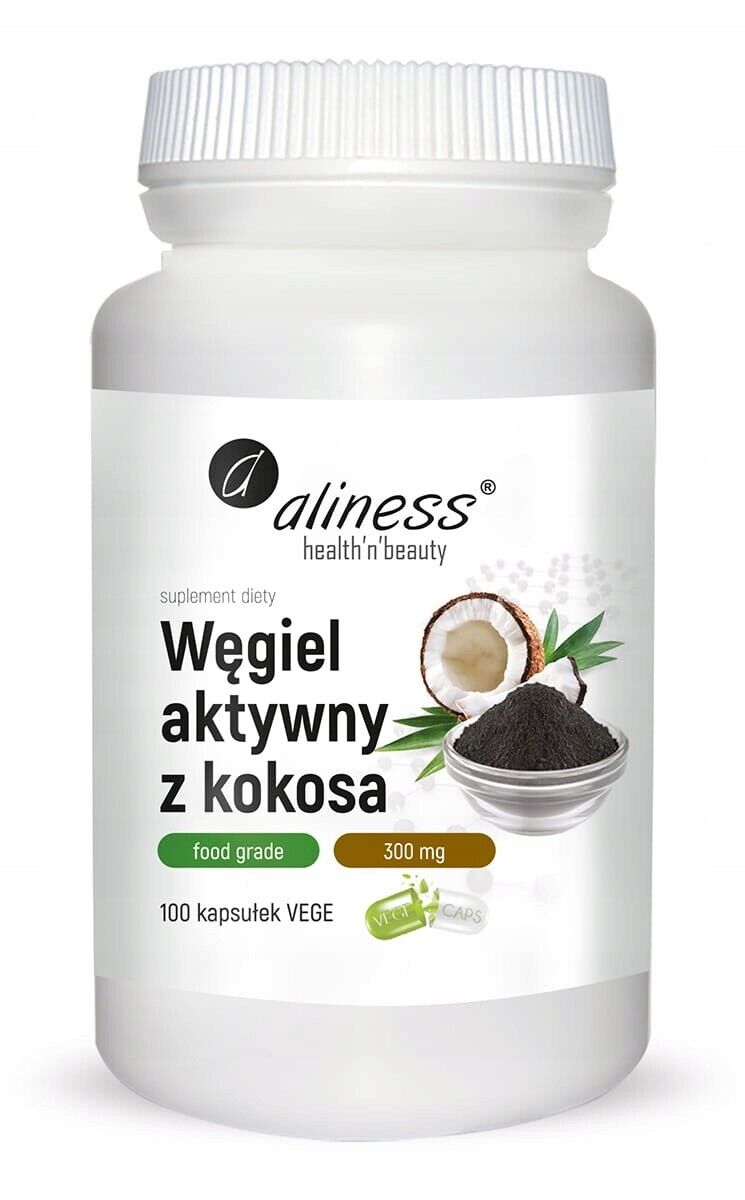 Aliness, carbone attivo cocco FOOD GRADE 100kap