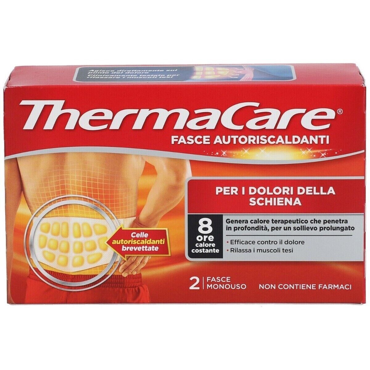 ThermaCare Fasce Autoriscaldanti Schiena 2 Pezzi