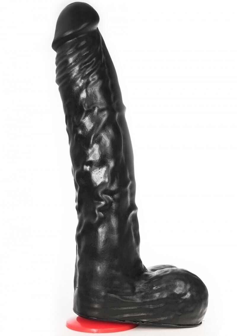 Fallo maxi big dildo vaginale anale enorme nero con ventosa plumbing paul