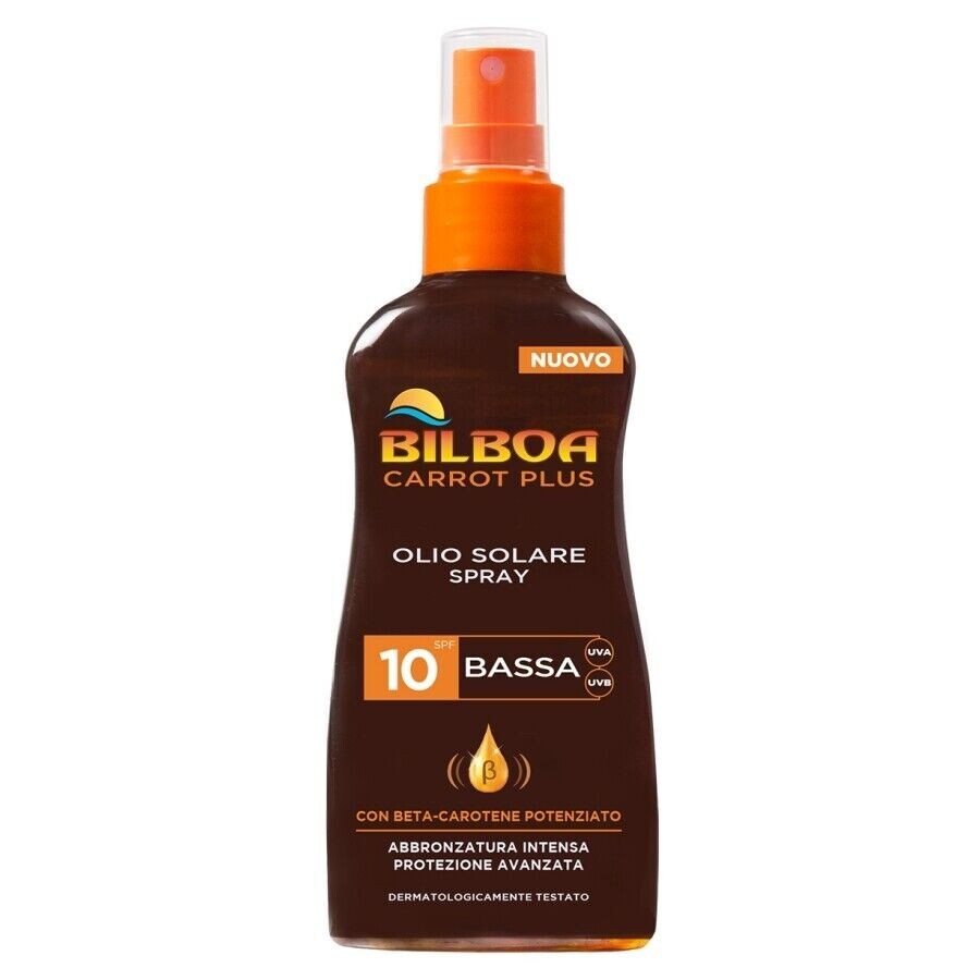 Bilboa Solare 200 Ml. Fp10 Olio Spray Carrot