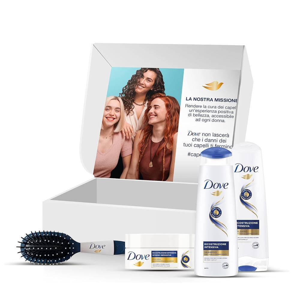 Dove Ricostruzione Intensiva Box Capelli Shampoo Balsamo Maschera