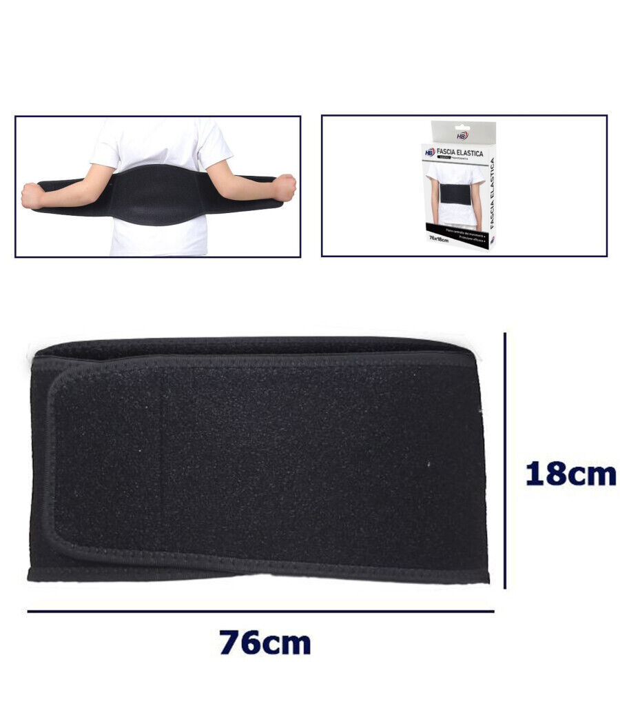 Fascia Posturale Schiena Supporto Regolabile Tutore Per Bambini Colore Nero