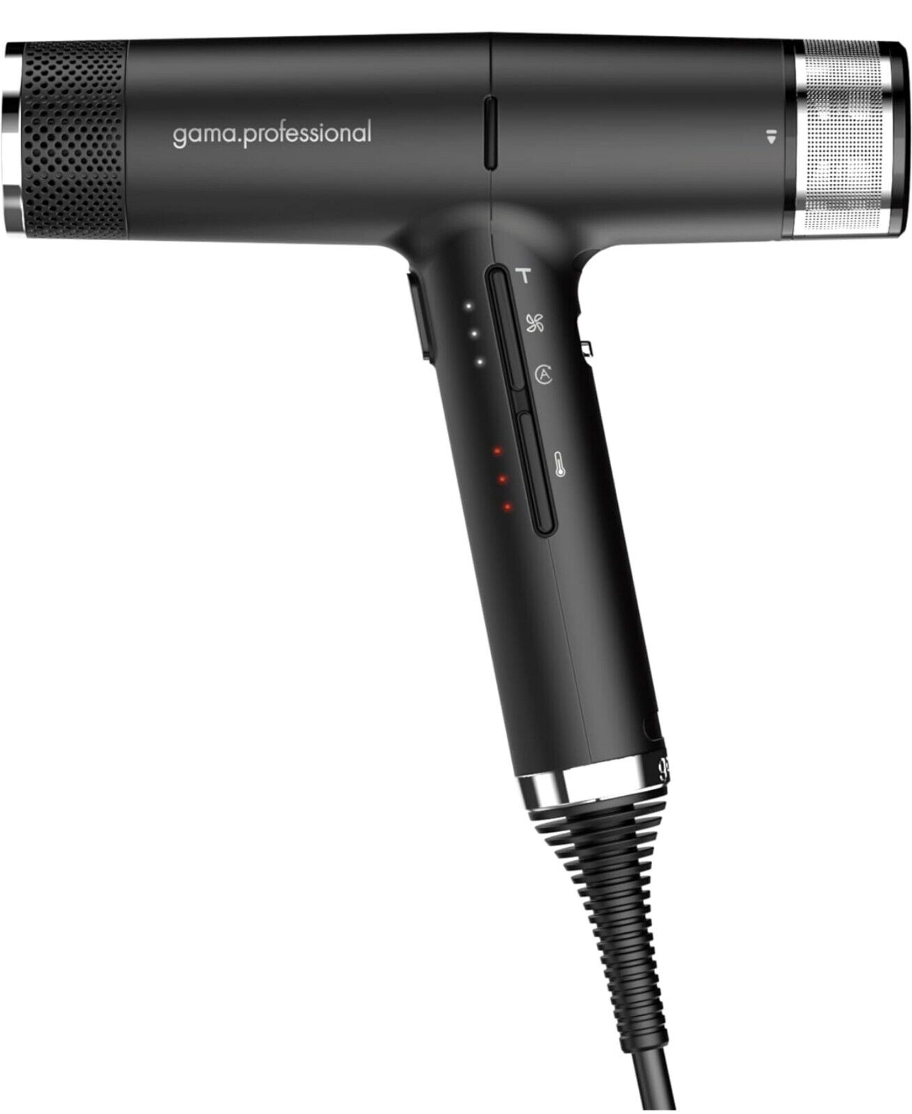 Gama Italy Professional Asciugacapelli Professionale iQ2 | Funzione Turbo, Nero
