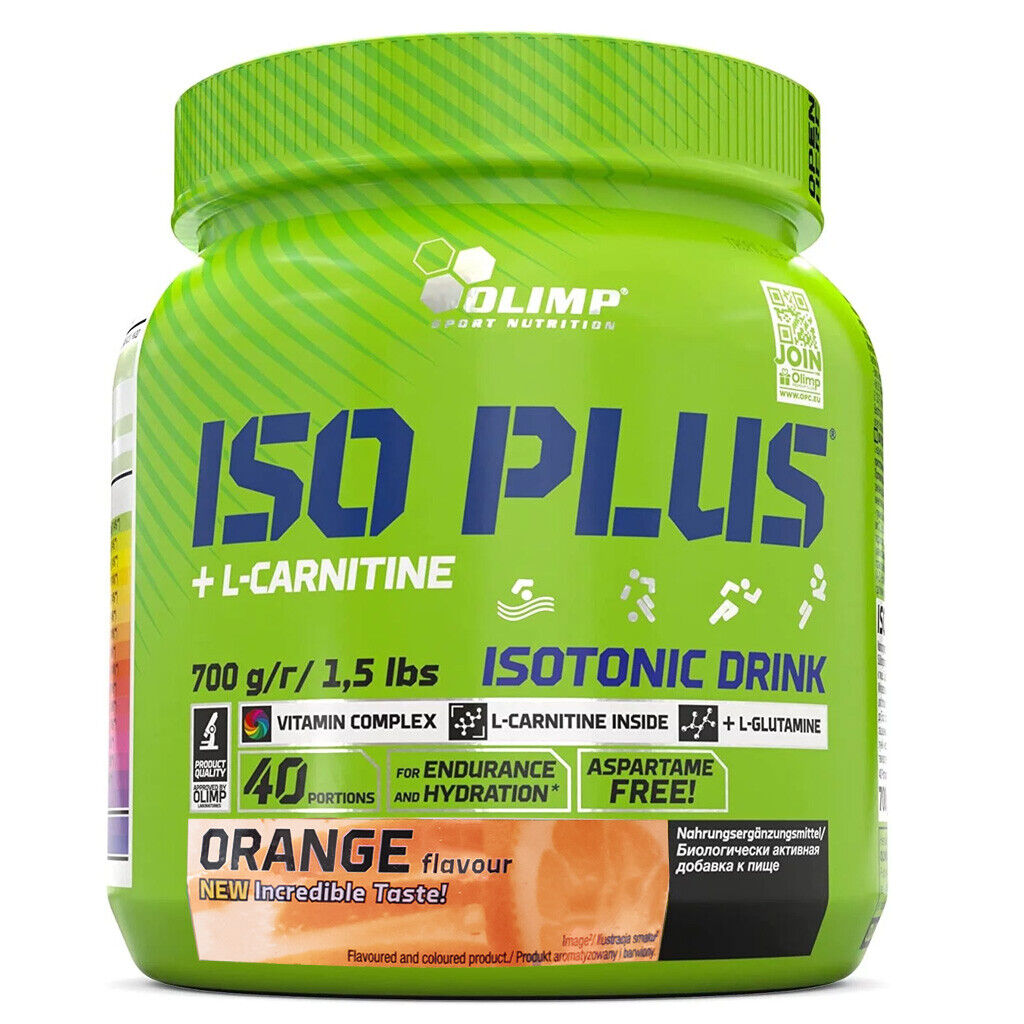 OLIMP ISO PLUS + L-CARNITINE 700 GR Arancio