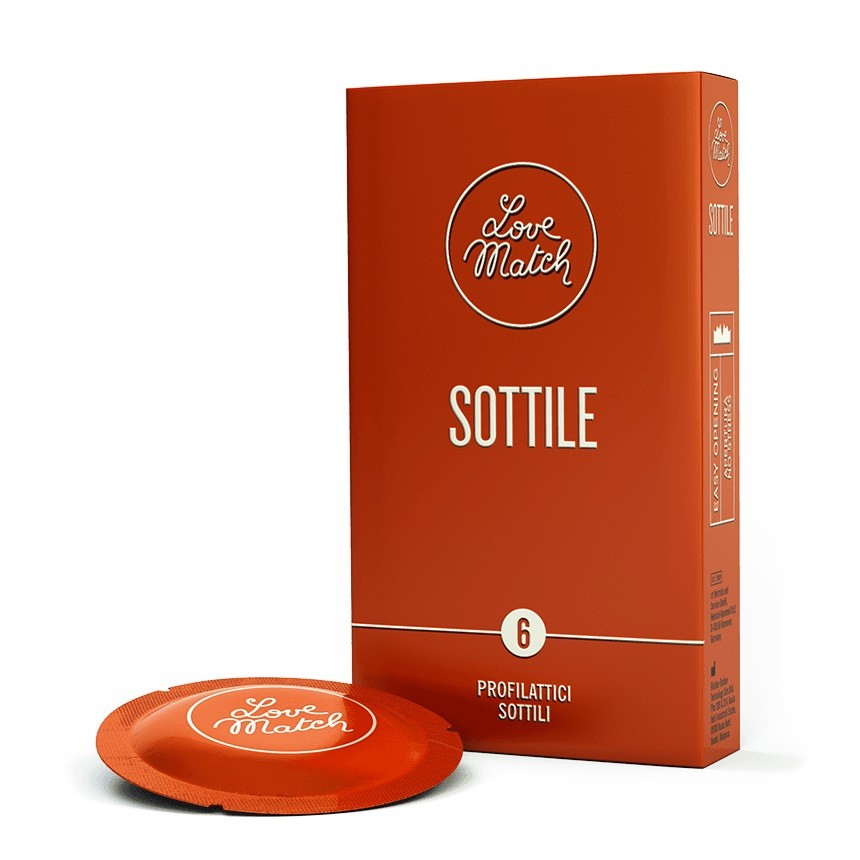 Preservativi Love Match Sottile 6 Pezzi Profilattici Condom