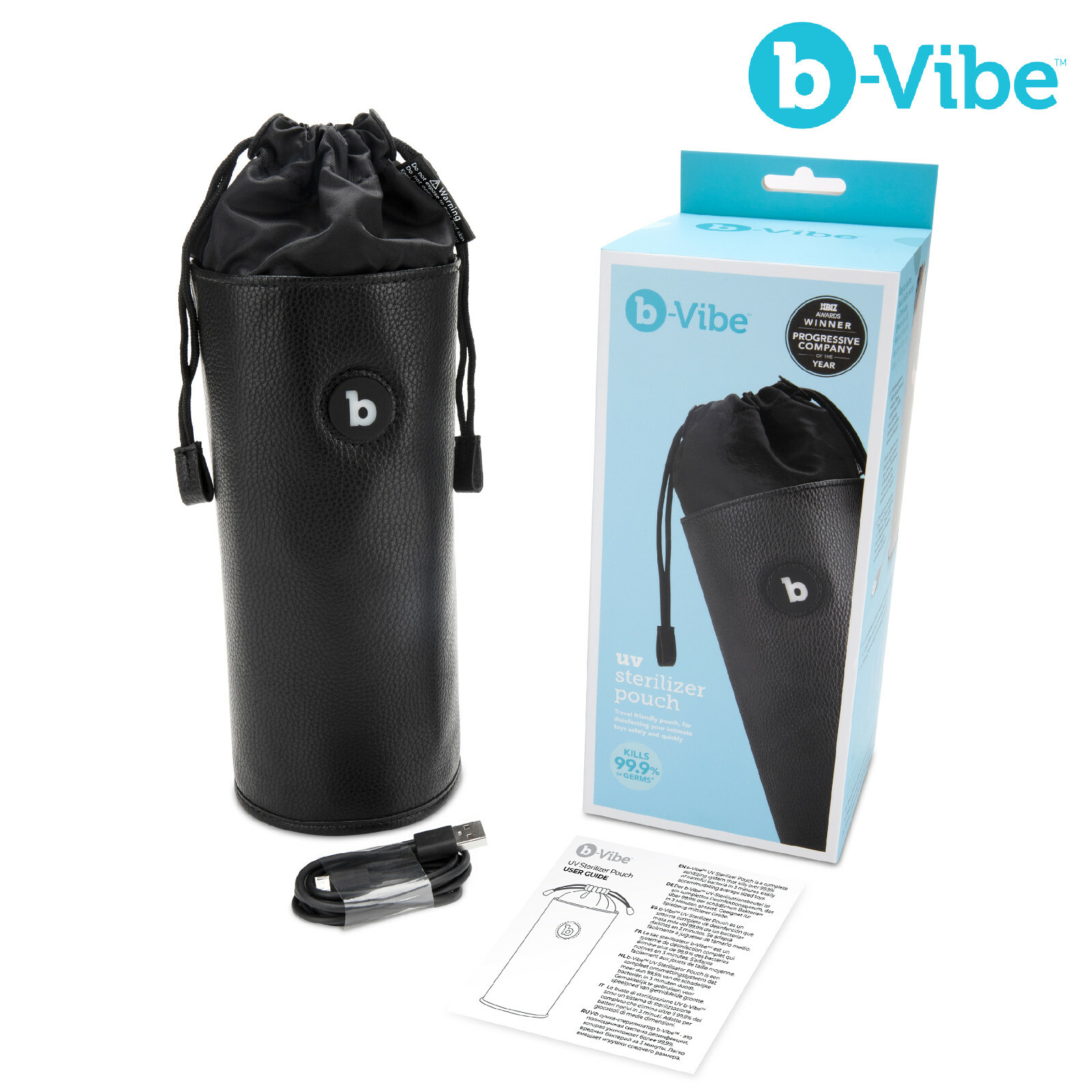B-Vibe LED UV Sterilizer Pouch Bag Sanitizing System Borsa Sterilizzatrice UV