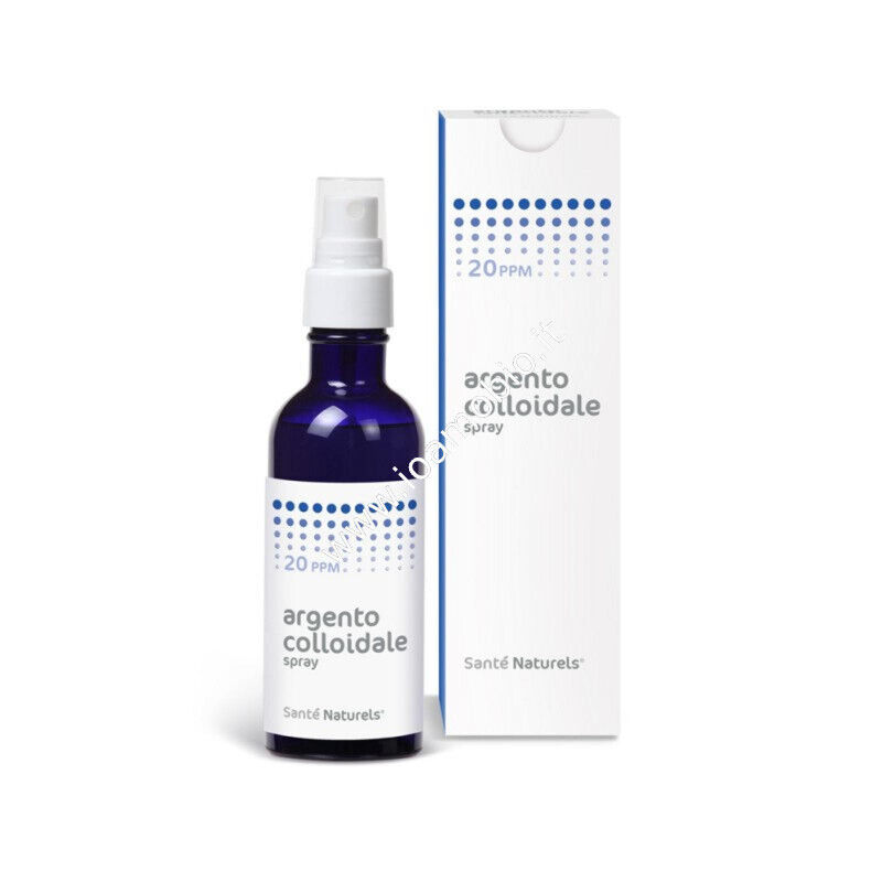 Argento Colloidale Vero Spray 20 ppm -100ml- Antibiotico Naturale Santè Naturels