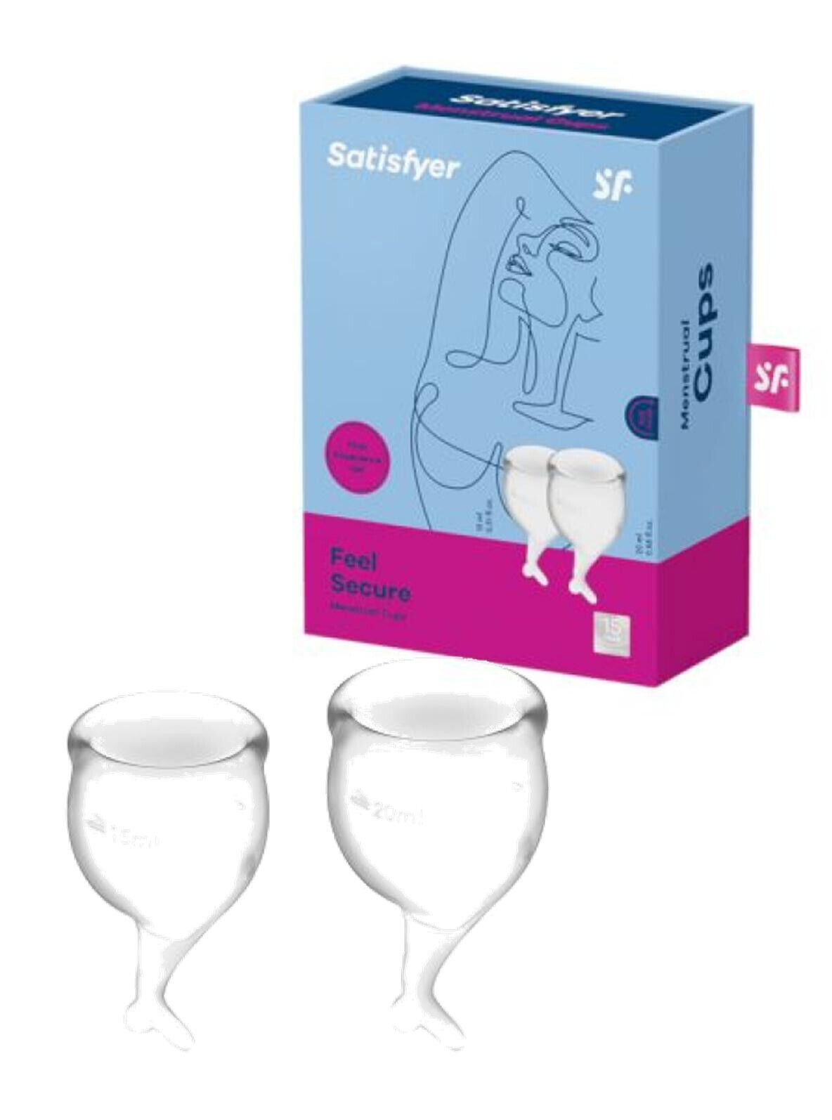 Coppetta mestruale assorbente interno vaginale in silicone morbido 2 pz M e L