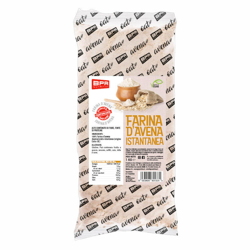 BPR NUTRITION Farina d'avena istantanea 1kg