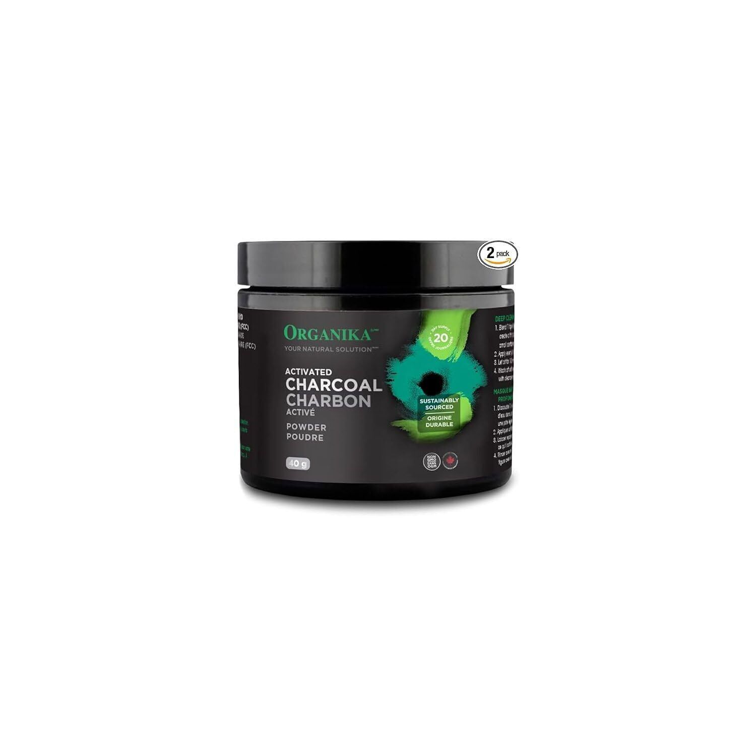 ACTIVATED CHARCOAL POWDER 40 G (Y5f)