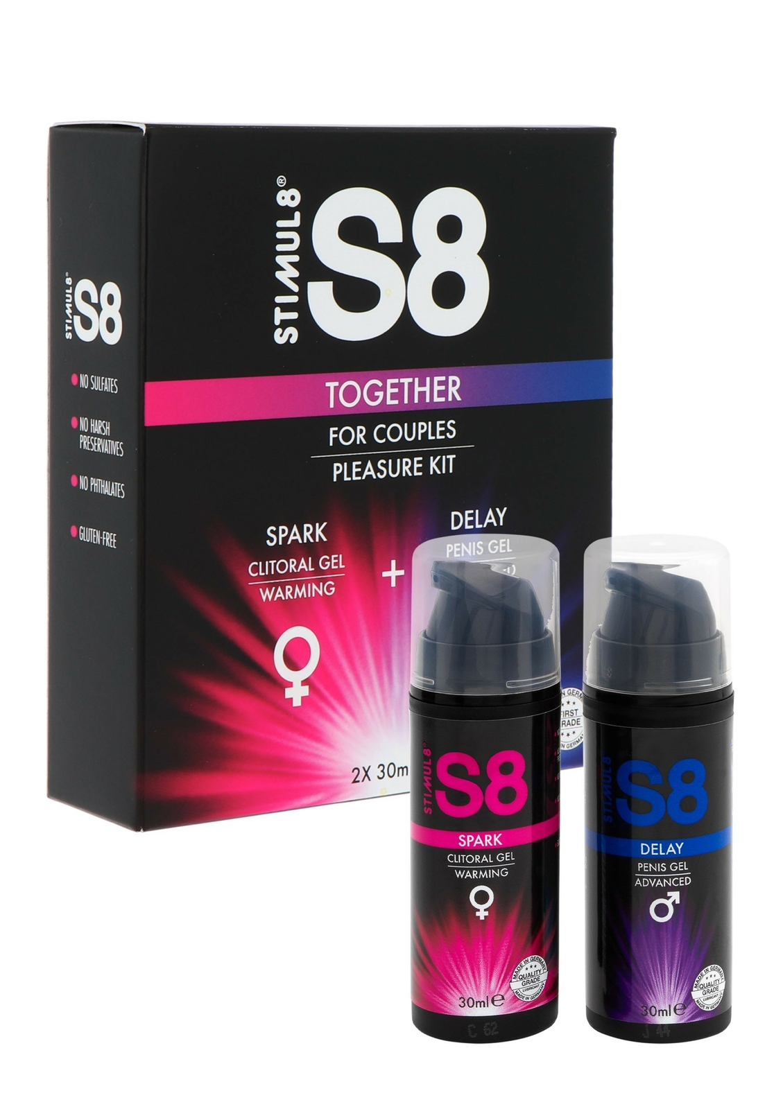 kit gel lubrificante intimo per uomo e donna stimolante per lei duraturo per lui