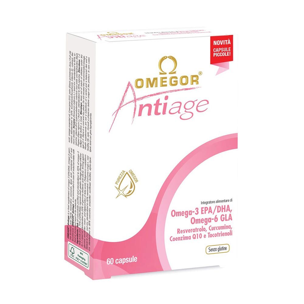 U.G.A Nutraceuticals Omegor Antiage Integratore Alimentare, 60 Capsule
