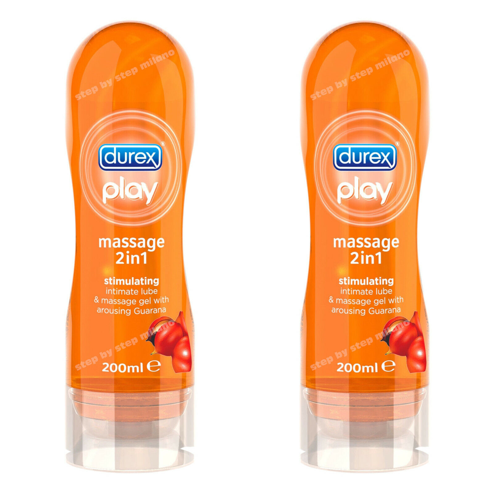 2 Gel  Lubrificanti Guarana DUREX Play Massage azione energizzante