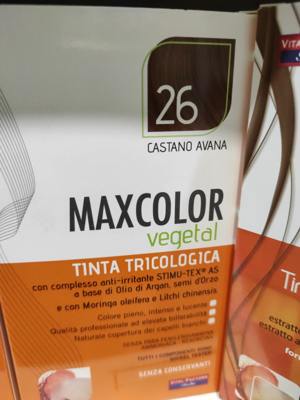 Vital Factors MaxColor Vegetal Tinta Tricologica 26 Castano Avana